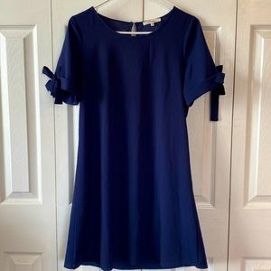 Adorable Navy Blue Shift Dress